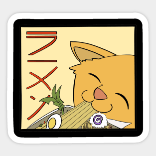 Ramen Cat Returns Sticker